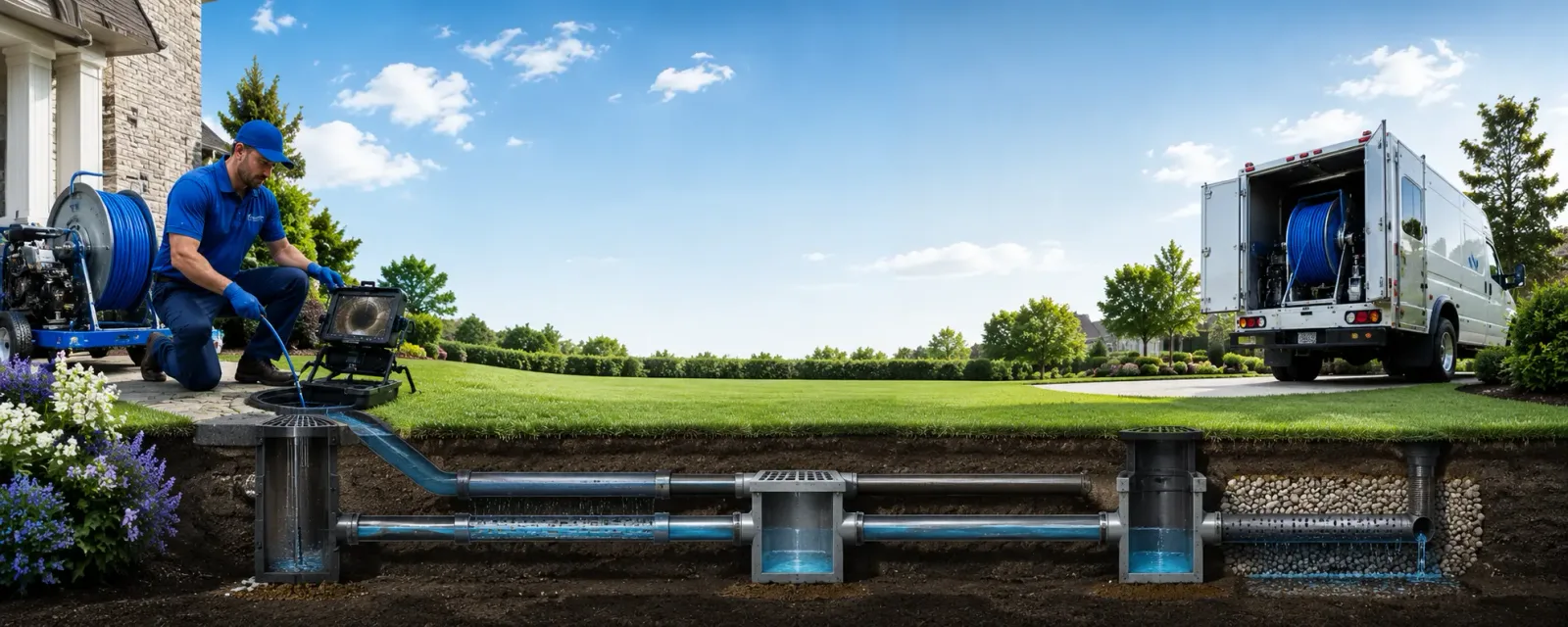 Outdoor drain cleaning information for Brick, NJ